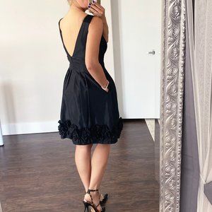 NEW! Black Taffeta Cocktail Dress sz 4